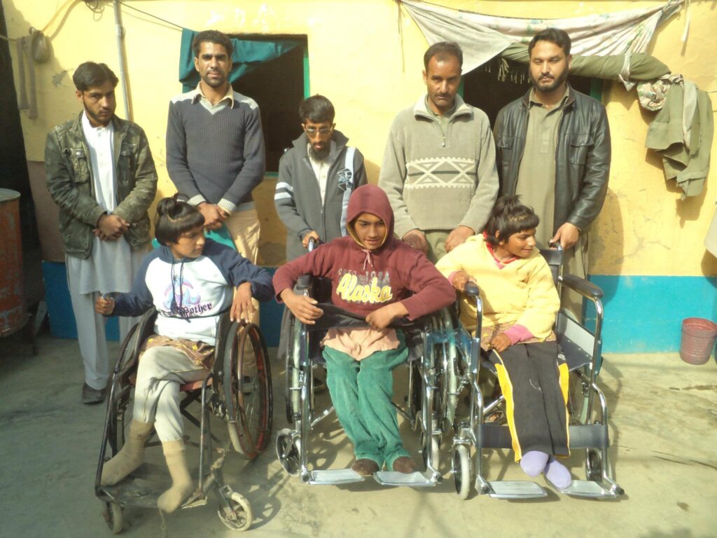 ahsas wheelchairs distribution in pakistan