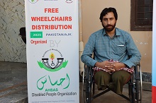 ahsas wheelchairs distribution in pakistan